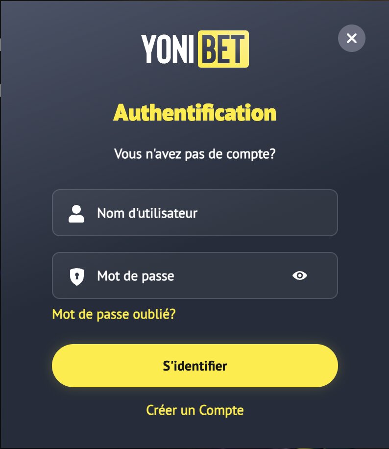 yonibet login